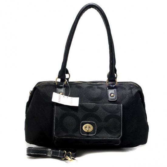 Coach Madeline East West Medium Black Satchels ATZ | Women